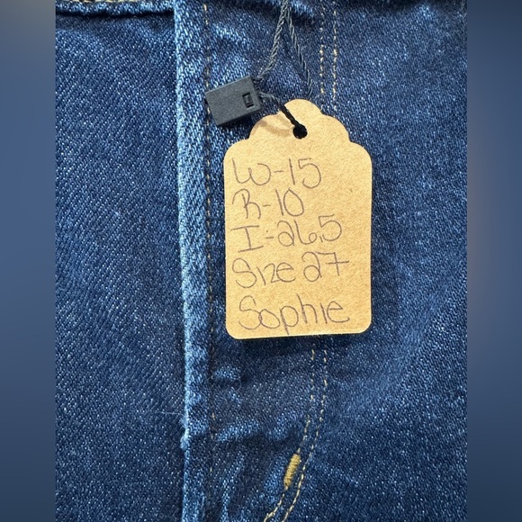 Agolde Blue Cropped Ankle Jeans Slim Fit - Picture 7 of 9